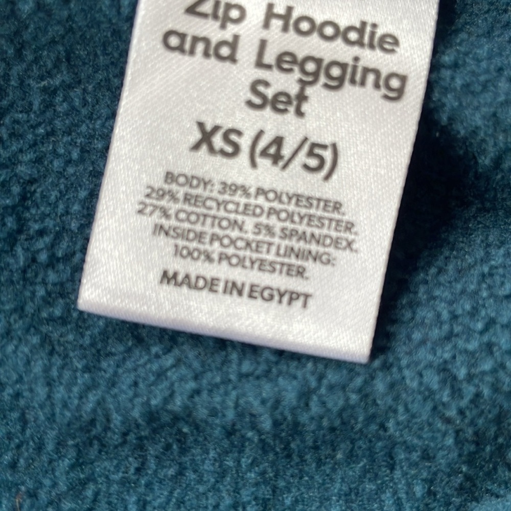Girls hoodie set XS(4/5) - Picture 9 of 10